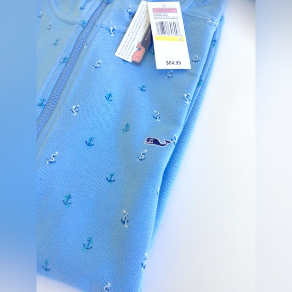 Vineyard Vines Printed Broadfield Half Zip Pullover-Anchor Ocean Breeze-NWT - Picture 5 of 9